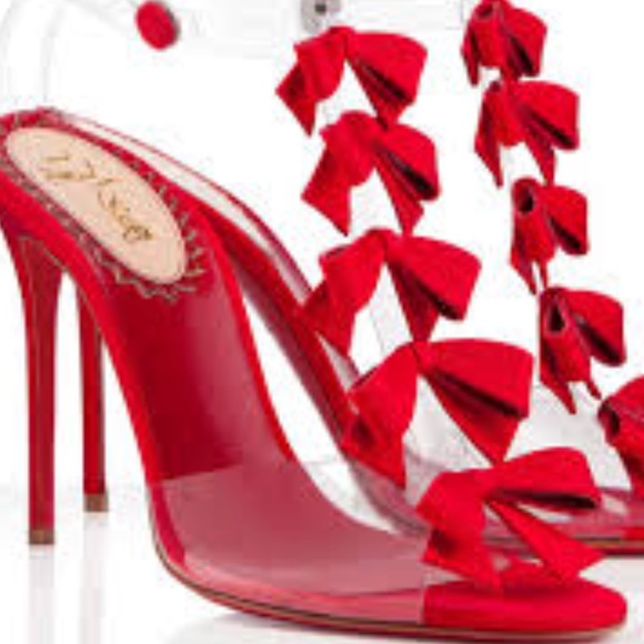 Christian Louboutin Shoes - Christian Louboutin Red Bow Bow Stilletos